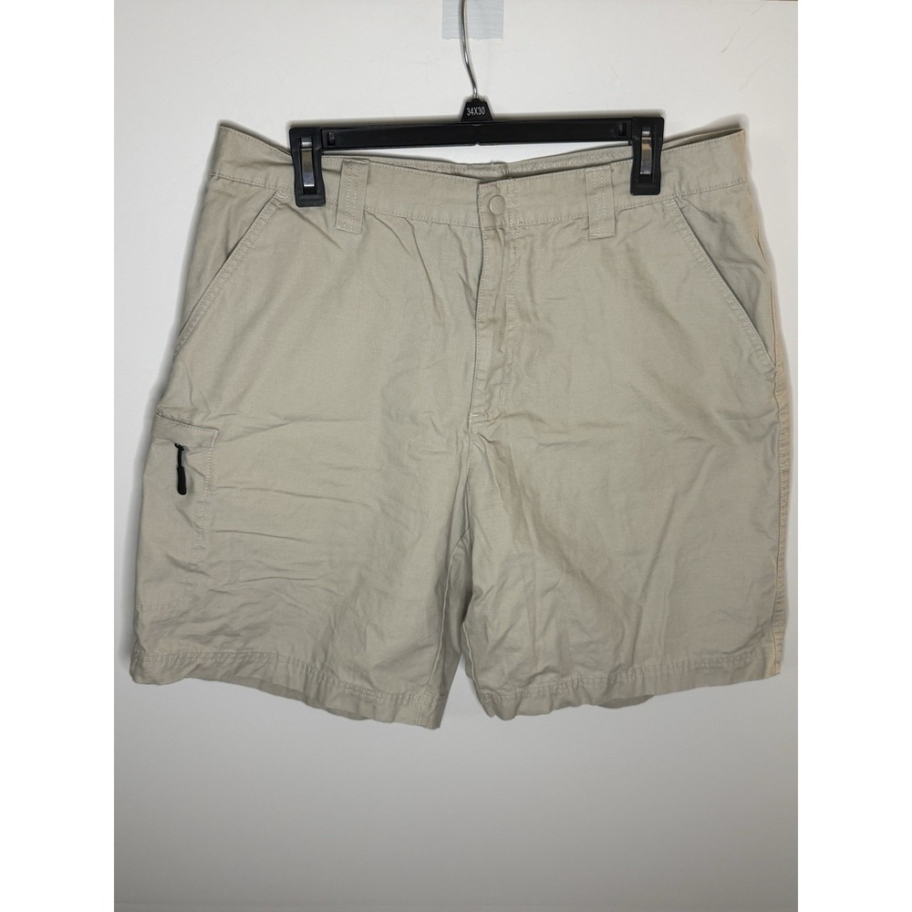 Columbia Sportswear Men's Cargo Shorts Size‎ 36 Beige Hiking Outdoor 9" Inseam